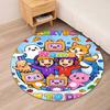 Custom Name LankyBox Printed Round Rug Carpet Chair Rug Area Rug Entryway Doormats,for Office Chair Living Room Bedroom Kitchen Room.