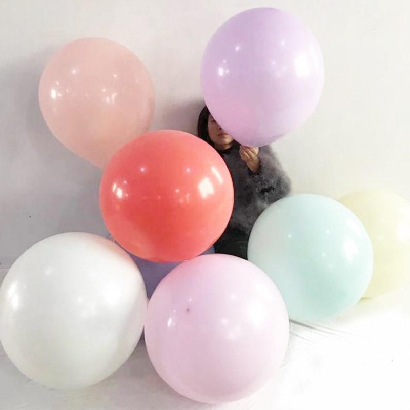 18 Inch Large Macaron-color Latex  Balloon Bright Solid Color Thick Balloon Wedding Birthday