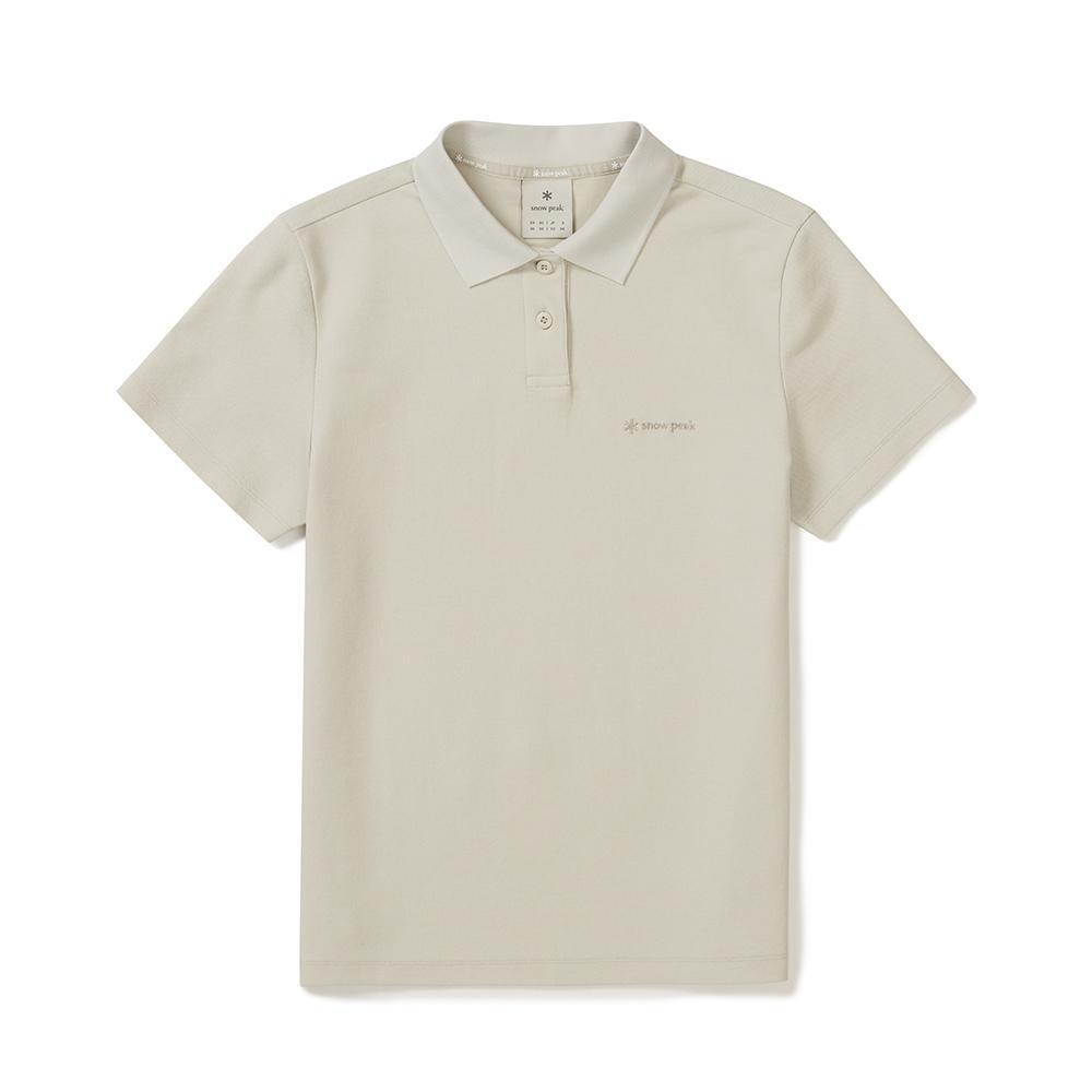 [Snowpeak] Pique Women's Basic Polo T-shirt Light Beige (S25MWFPS67)
