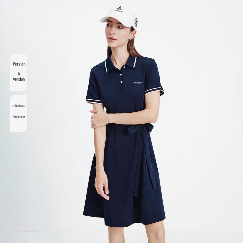 Navigare Women's Polo Collar Midi Dress