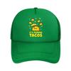 Funny Raining Tacos Graphic  Mesh Baseball Cap Dad Hat Hip Hop Snapback Cap