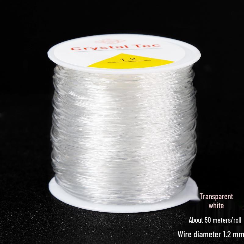 Transparent Elastic Cord for Beading and Jewelry - Wear-resistant, DIY Wenwan, Buddhist Bracelets