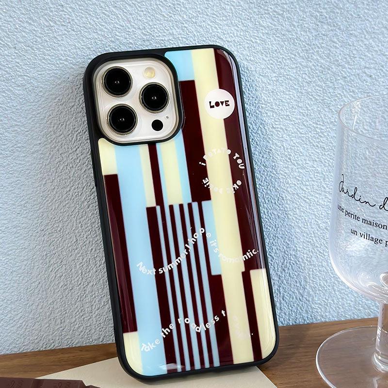 Zhitai iPhone 15 Hard Shell Case with Stripes, Compatible with iPhone 12 To 14/13 Pro & Huawei Mate 60.