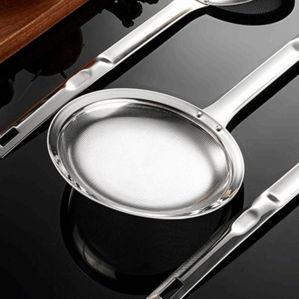 Reusable Stainless Steel Oil Skimmer Oil Filtering Spoon  Restaurant Supplies
