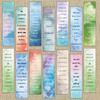 30/60PCS Bible Scripture Bookmark Nostalgia Room Card For Graffiti Laptop Luggage Creative Annotated Reading bookmarks