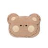 Plush Bear Emoticon Pillow With Soft Foam For Lounge And Office Comfort