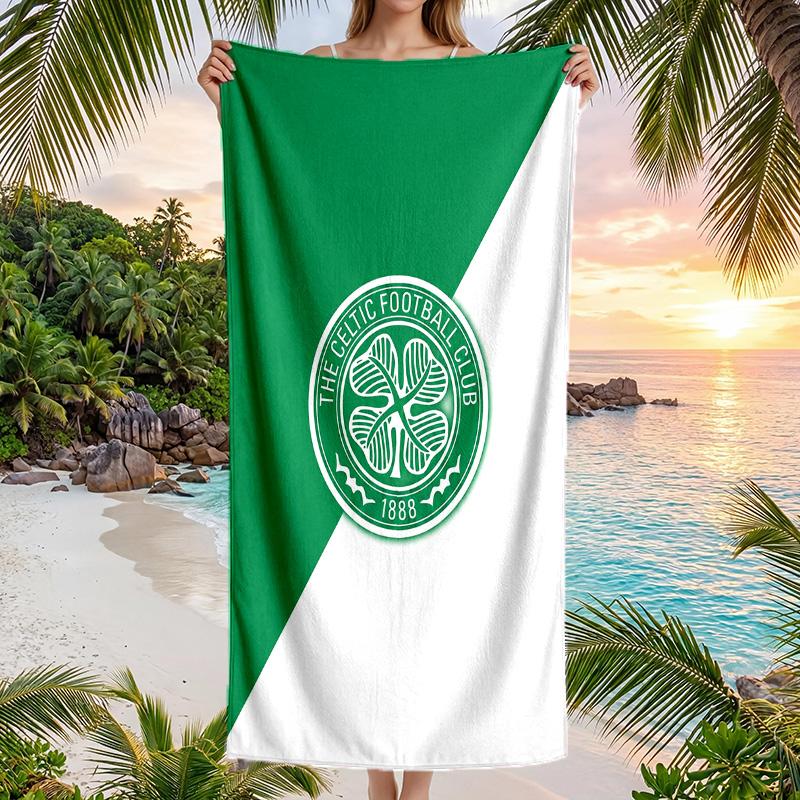 Asciugamano da Spiaggia Celtic FC Asciugatura Rapida Microfibra Assorbente Portatile da Viaggio Asciugamano da Nuoto