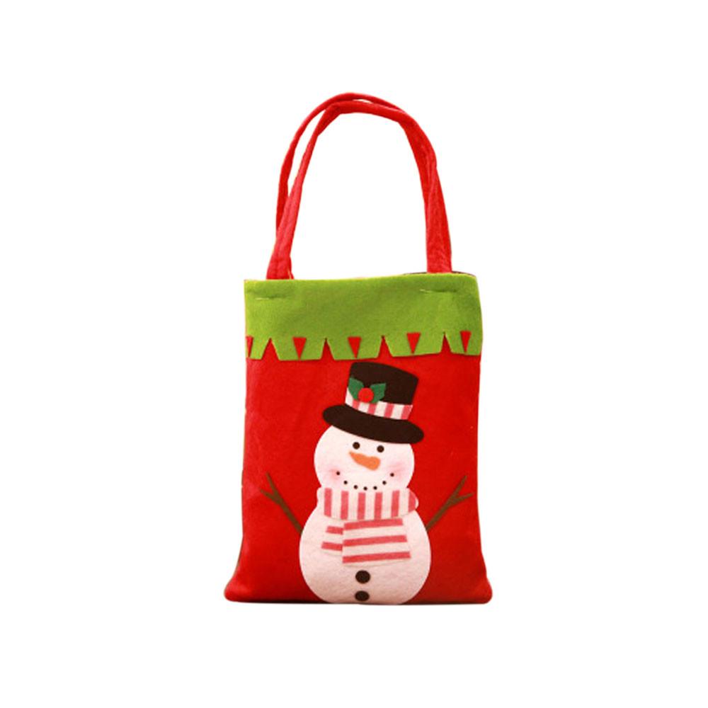 Christmas Candy Bag Snowmen Gift Children Party Storage