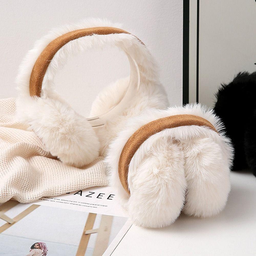 Warm Plush Ear Muffs Foldable Thicken Earflap Fashion Ear Cover  Winter