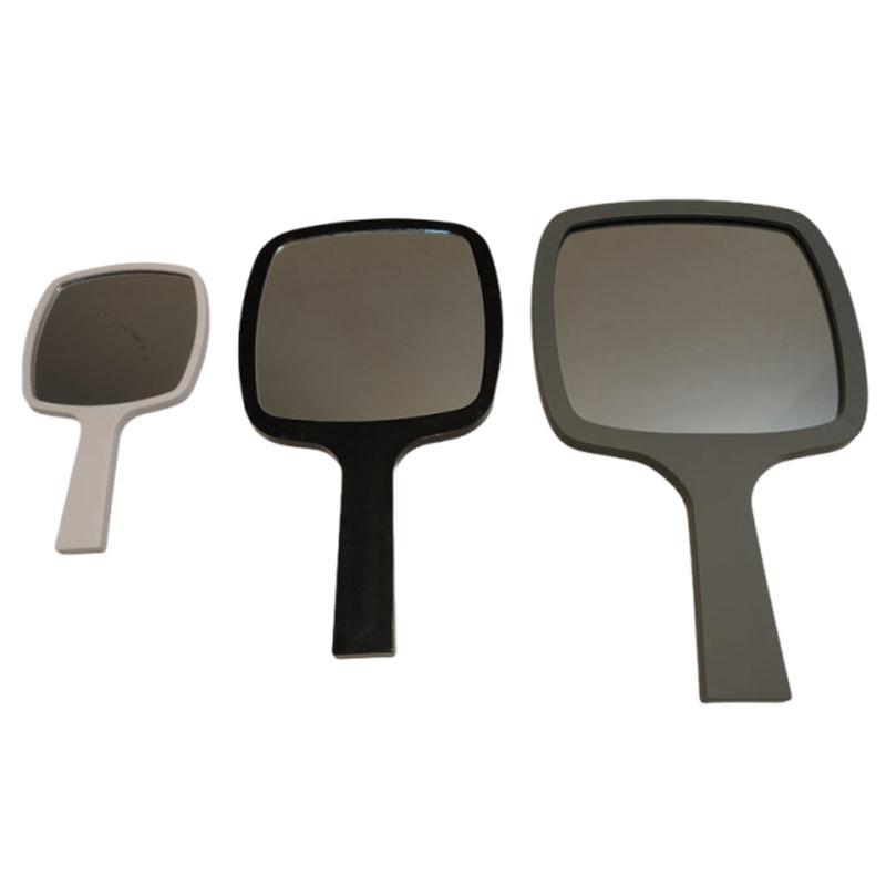 Trendy French-Style Luxury Handheld Makeup Mirror with Round Corners