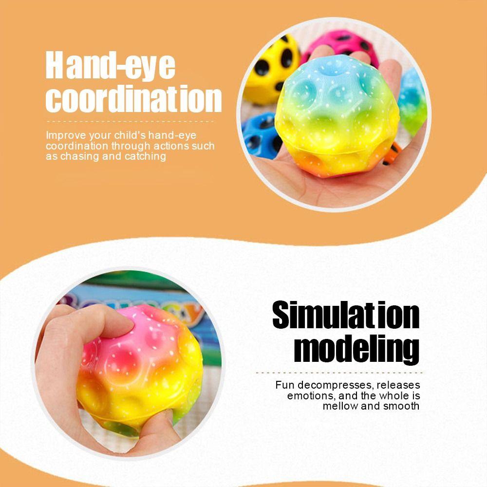 New Colorful Bouncy Balls High Elasticity with Wristband Rubber Hand Ball Rubber Hole Ball