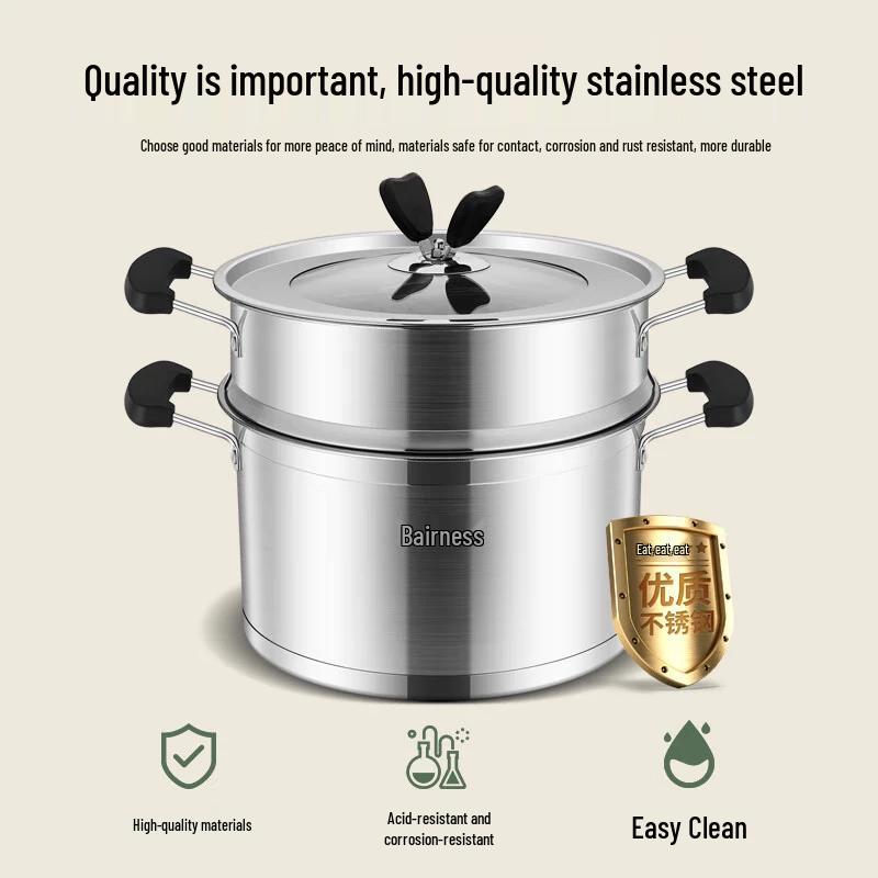 Bernice Dechu 26cm Edelstahl-Dampfgarer