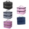 Large Compartment Nails Polish Storage Organizers With EVA Lined Interior Fit Bottles Polish Tool Lamp Travel Case