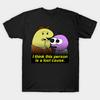 Men Black Print T-shirt Smiling Friends - Lost Cause No-Cut Transfer Paper Print Cotton Tshirt