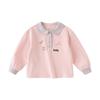 DAVE & BELLA Girls' Long Sleeve Polo T-Shirt