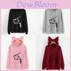 Streetwear Hoodie For Women With Letter Pattern And Cotton Blend For Casual Fall Fashion