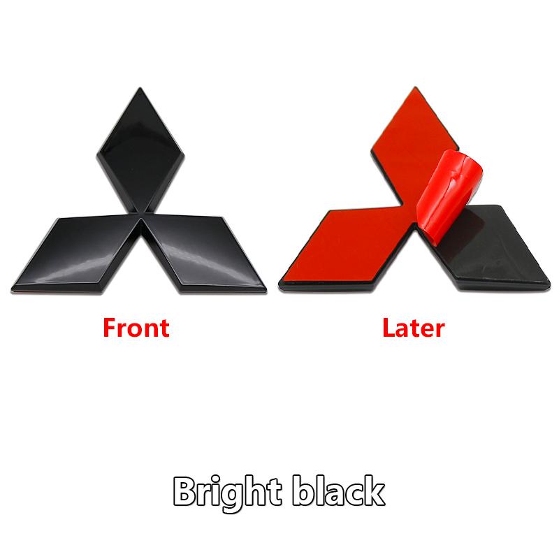Bil Fronthette Emblemer Bakre Bagasjerom Merke Klistremerke for Mitsubishi Lancer 9 Pajero ASX Outlander Galant Mirage Tilbehør Dekal Logo