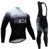 Cycling Suit Unisex Suit Spring and Autumn Long Sleeve Lightning Mountain Road Bike Top Shorts Available