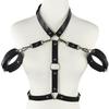 Neck To Wrist Restraints Kit Sexy Women Fetish Behind Back Handcuffs Collar Adjustable Bondage Set Couple Sex Game Tool 18+