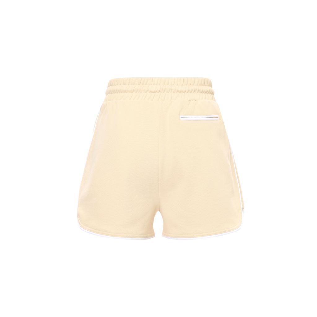 Calvin Klein Jeans SS24 Solid Trim Lace-Up Casual Shorts Women Shorts Almond J222935-TCY