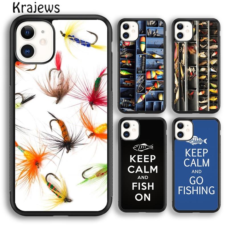 Krajews Hunting Fishing art fish box Phone Case Cover For iPhone 17 Air 16 15 14 plus 11 12 13 pro max coque Fundas