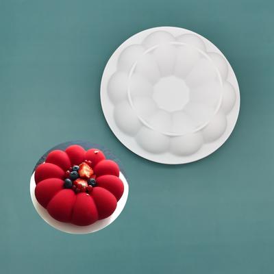 French Dessert Mould, Dim Sum Mould, Mousse Mould, Cream, Round, Hollow Petal, Silicone Baking Cake Moulds