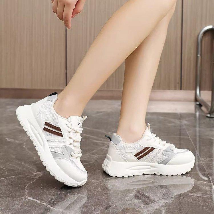 Spring and summer running shock-absorbing soft-soled sneakers women's new lightweight student dad shoes women's