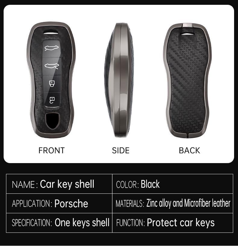 Key Case Shell Buckle for Older Porsche Cayenne, Macan, Panamera, and 718 Models