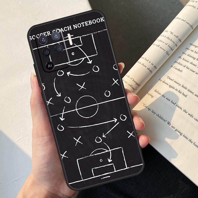

Football Soccer Tactics Time Case For Oppo A74 A57 A17 A77 A18 A38 A58 A78 A98 A54 A94 A80 A60 A40 A96 A76 A16 A15 A5 Pro OPPO A74 5G