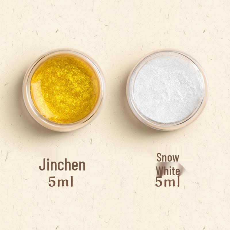 Набор перламутровых золотых акварельных красок, 24 цвета, для искусства и дизайна ногтей