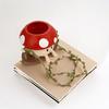 Hanging Planter Pot Indoor Outdoor Decorative Swing Flowerpot Cute Cartoon Mushroom Shaped Vase Ornament