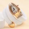 Snake Watch Creative Quartz Watches Dame Rhinestone Leather Armbånd Armbåndsur