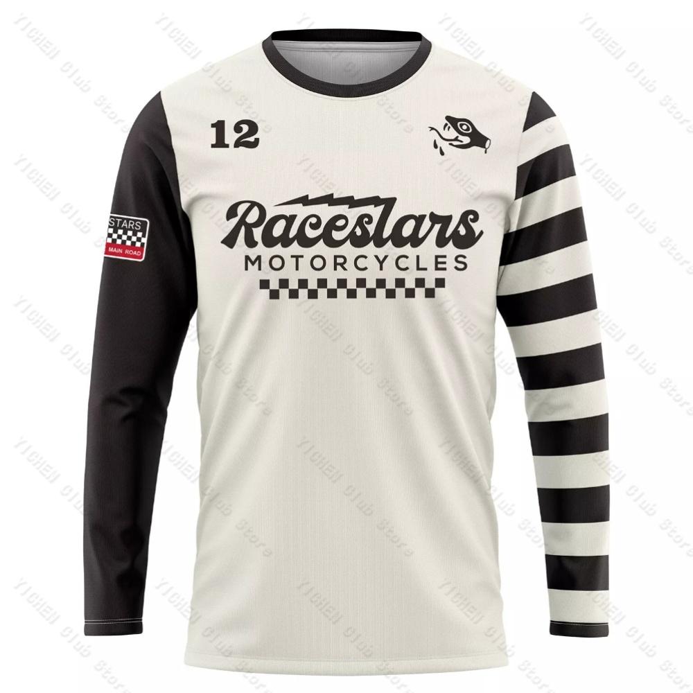 Latest Motocross Downhill MTB Men Cycling Jersey MX Long Sleeve Mountain Bike T-Shirt Quick-Drying Sports Men and Women T-Shirt