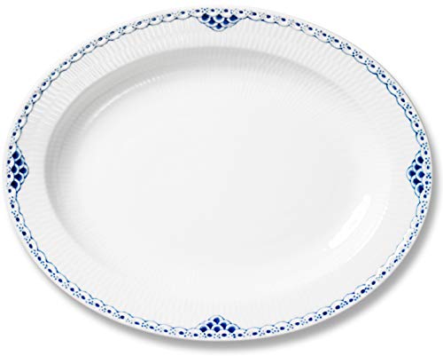 [Officially Imported] Royal Copenhagen Princess Oval Dish Plate, 28cm, 1016790, White