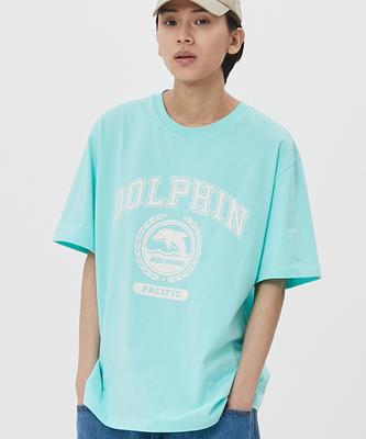 DOLPHIN WAVE APPAREL Dolphin Laurel Graphic T-Shirt