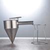 Stainless Steel Piston Funnels Octopus Balls Gadgets with Rack Batter Dispensers Cake Decorating Tools Funnel Dispensers