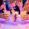 Bow Spiral Straw Cartoon Straw Drink Accessory Party Party 10pcs