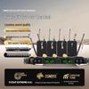 Wireless Diversity Microphone Set: Dual Ear-Mic & Quad Lavalier for Professional Stage Use, Free Shipping