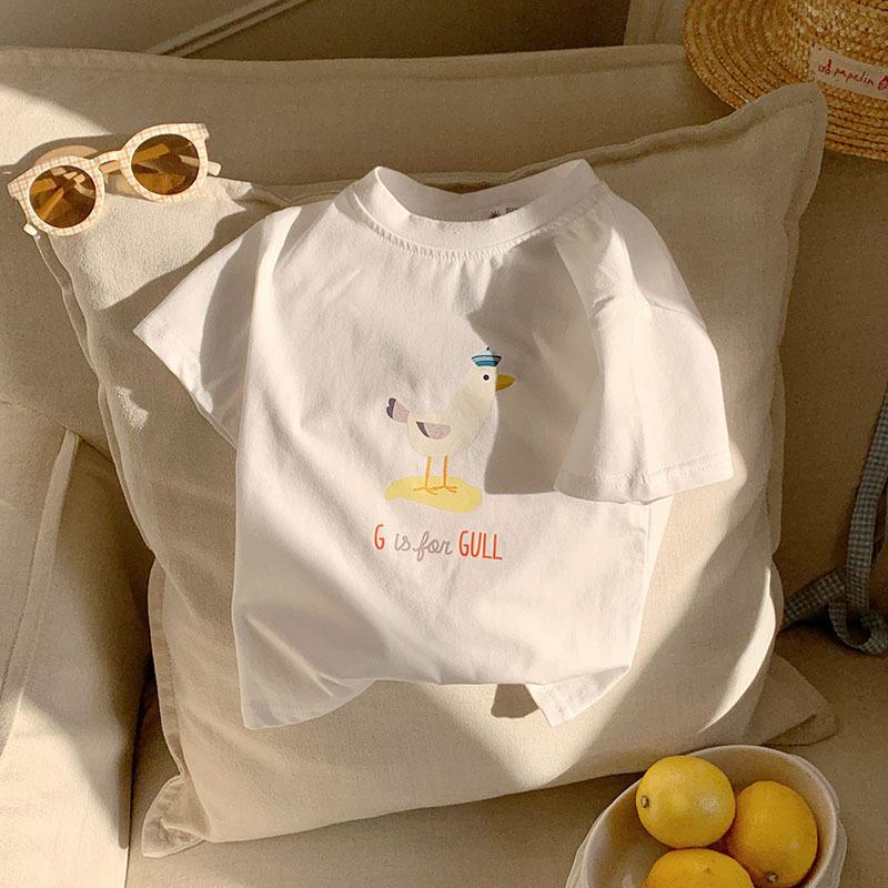 Children's Clothing Children's Short Sleeved T-shirts Men's and Women's Clothing Cartoon Printed Tops Children's Half Sleeves