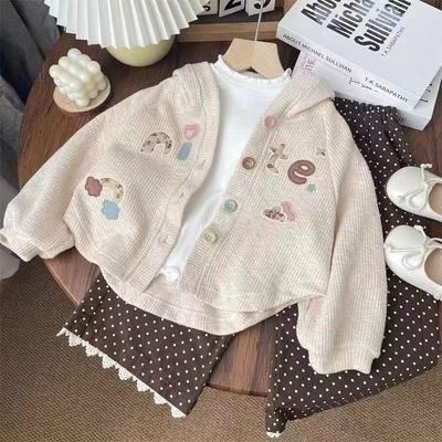 Children's Fashion Jacket, Casual Hoodie, Internet Famous Baby, Spring and Autumn Sports Versatile Hooded Cardigan Top
