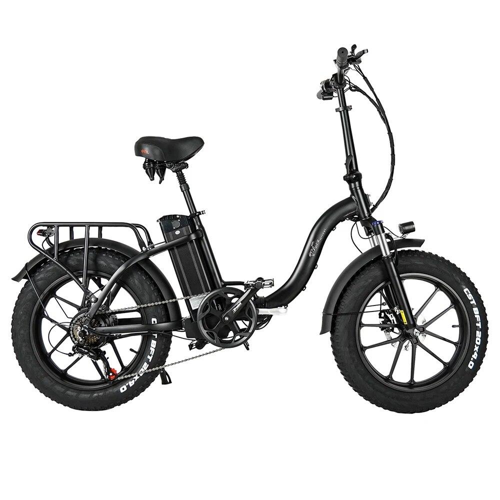 Folding Electric Bike Step Through Moped E-bike 20*4.0 inch Fat Tire 750W Motor 48V 18Ah Battery 150Kg Max Load