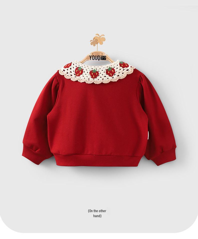 Youqi Girls' Long Sleeve Shirt 2026 - Stylish Baby Top for Spring & Autumn