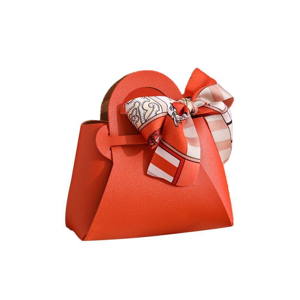 Привлекательный пакет для закусок Нежный Невыцветающий Печенье-пакет Красивый Бантик Декор Подарочная Коробка для Пар Конфетница