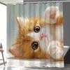 A Cute Cat-Themed Shower Curtain For The Bathroom, Perfect For The New Year, Comes With 12 Hooks, Measuring 180*180Cm, Ideal F