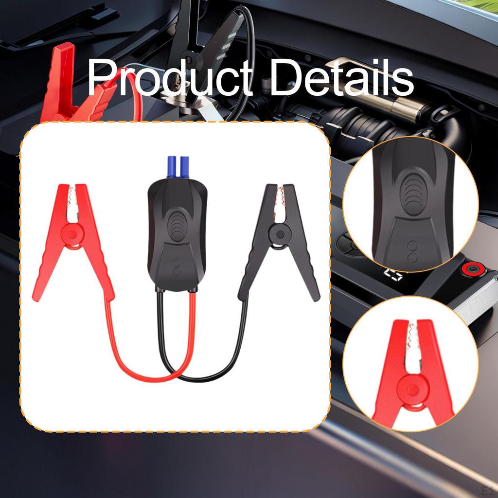Car Emergency Cable, Battery Clamp, Practical Double Layered Copper Clamp