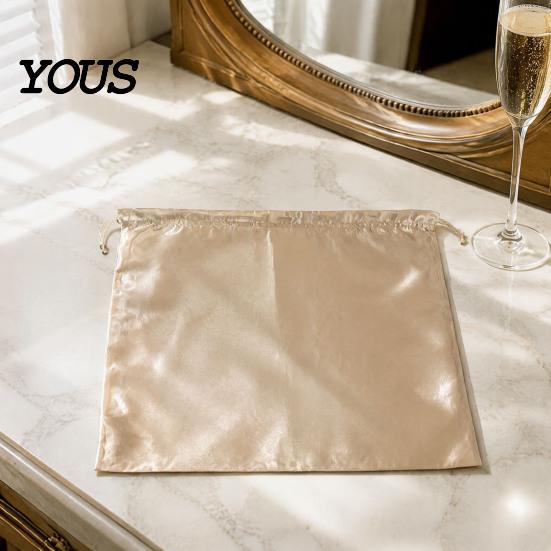 Organizing Bag for Home Storage Silk Dust Cover with Drawstring, Satin Handbag Organizer, Protective Case Delicate Purses Wear Resistant Solid
