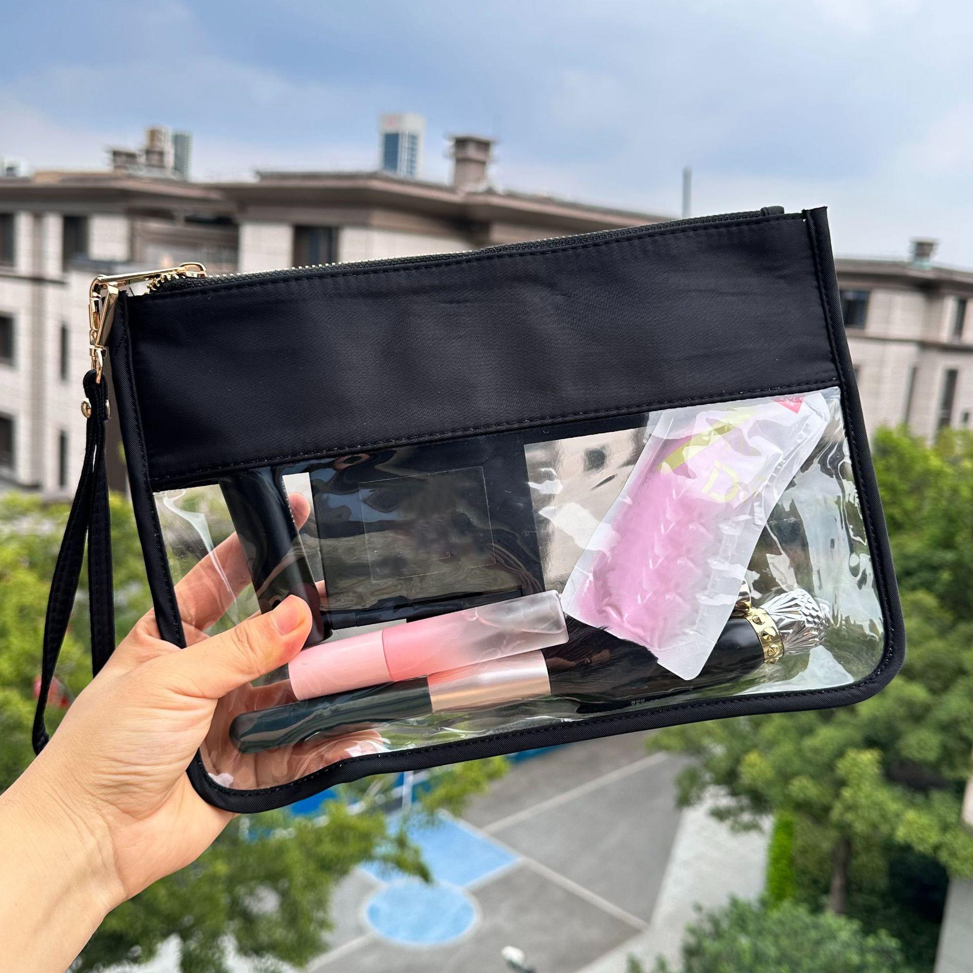 

8 шт. прозрачных косметичек, Preppy Patch Clear Stuff Bag Snack Bag Stoney Clover Dupes Travel Cosmetic Bag с застежкой-молнией для женщин
