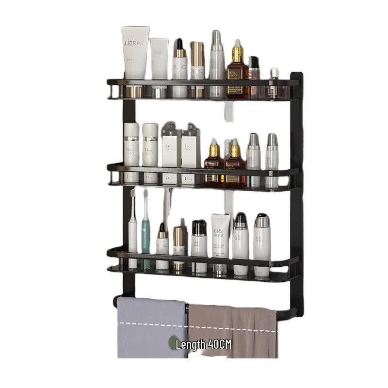 No-Drill Wall-Mounted Storage Shelf