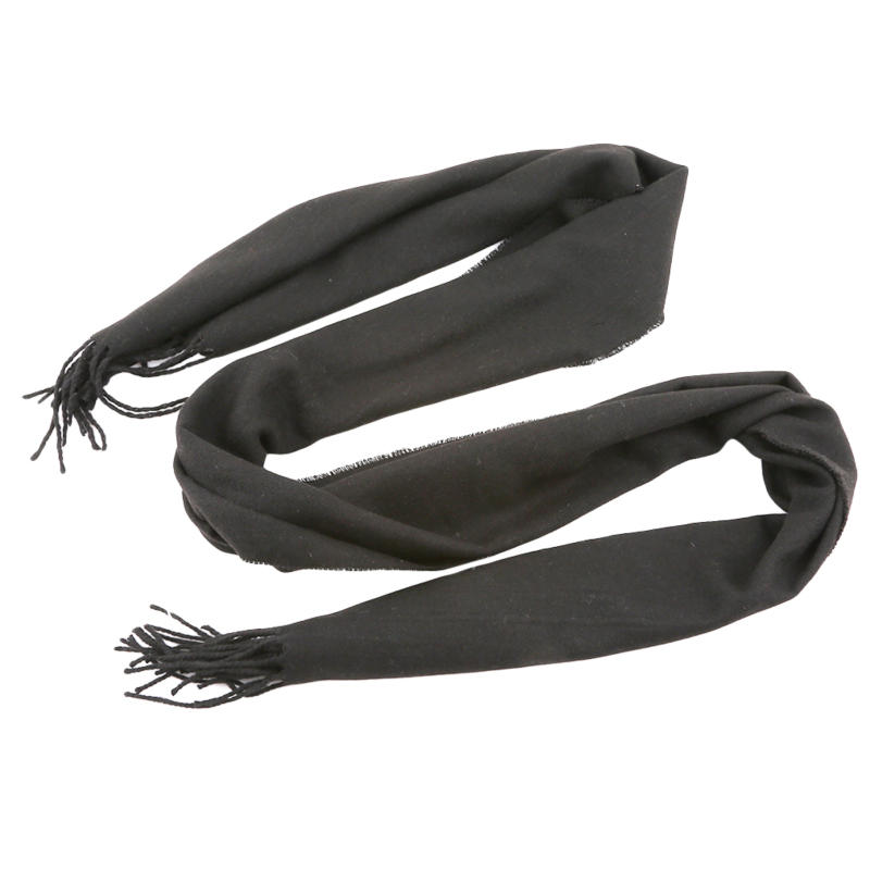 Women Elegant Windproof Shawl Winter Lengthened Thickened Imitation Cashmere Solid Color Scarf