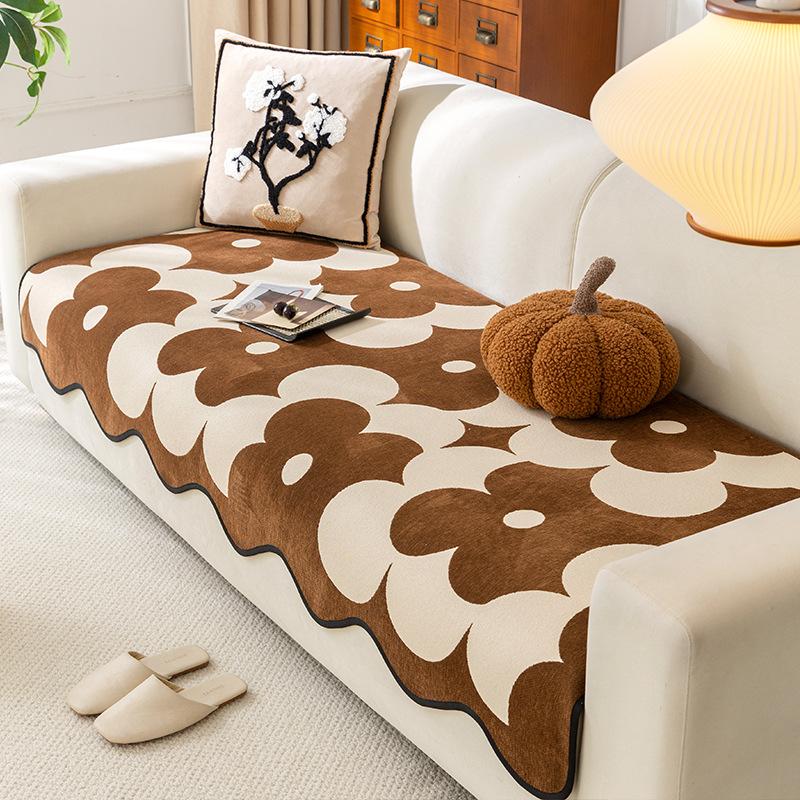 

Универсальная подушка для дивана особой формы для всех сезонов, цельное покрытие, новая нескользящая и устойчивая к царапинам от кошек, сиденье дивана с неровным прямым рядом 90*70cm